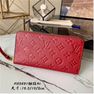 Louis Vuitton ZIPPY WALLET Monogram Empreinte Scarlet M63691 High