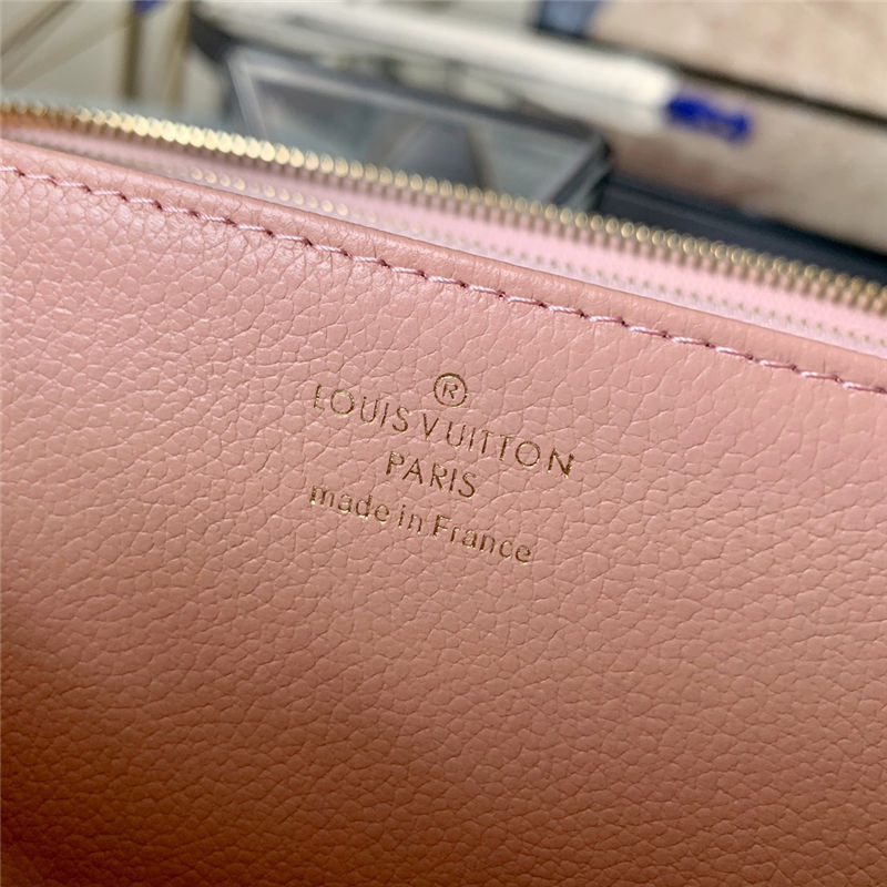 Louis Vuitton ZIPPY WALLET Monogram Empreinte Rose Poudre M64090 High