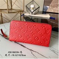 Louis Vuitton ZIPPY WALLET Monogram Empreinte Red M61865 High