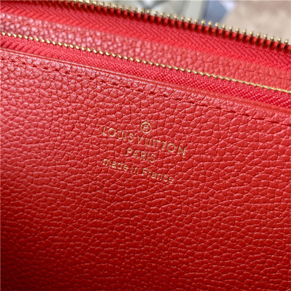 Louis Vuitton ZIPPY WALLET Monogram Empreinte Red M61865 High