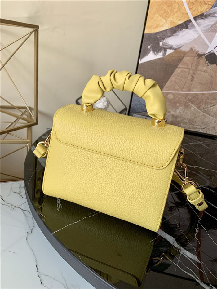 Louis Vuitton TWIST PM Taurillon leather and smooth calfskin Yellow M58571 High