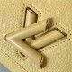 Louis Vuitton TWIST PM Taurillon leather and smooth calfskin Yellow M58571 High