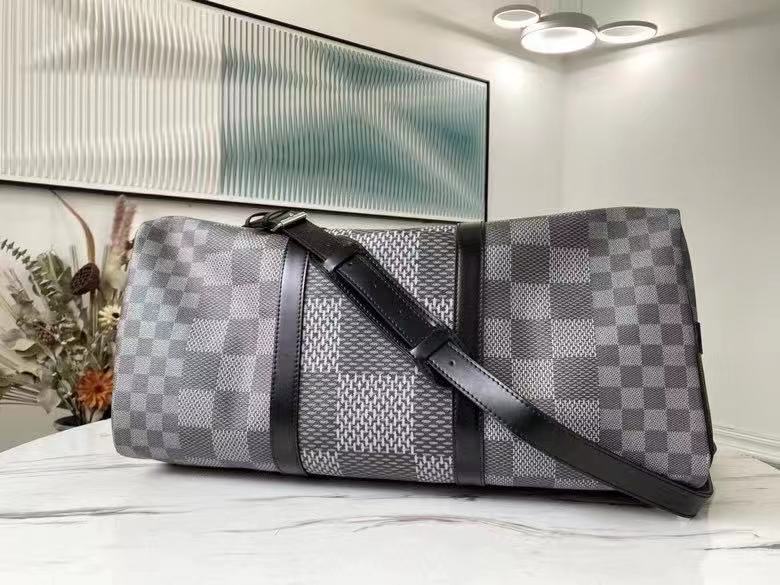 Louis Vuitton Keepall Bandoulière 50 Damier Graphite High