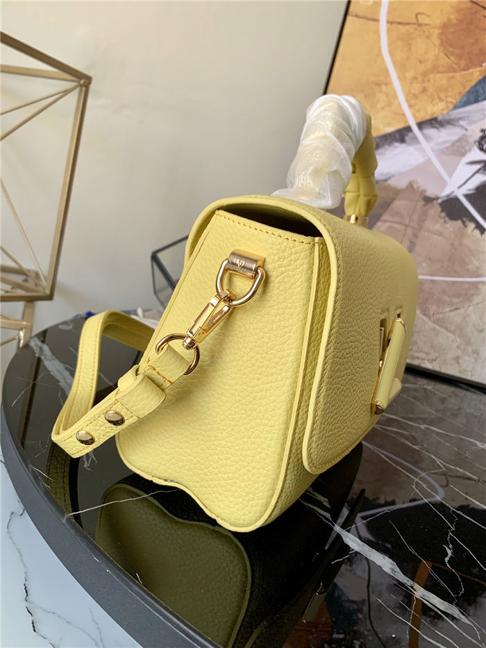 Louis Vuitton TWIST MM Taurillon leather and smooth calfskin Yellow M58571 High