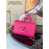 Louis Vuitton TWIST MM Taurillon leather and smooth calfskin Pondichery Pink M58691 High