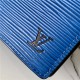 Louis Vuitton BRAZZA WALLET Epi Leather Blue M80788 High