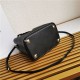 Medium Saffiano Leather Prada Panier Bag Black-I High