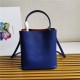 Medium Saffiano Leather Prada Panier Bag Royal Blue High