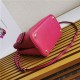 Medium Saffiano Leather Prada Panier Bag Fuchsia High