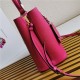 Medium Saffiano Leather Prada Panier Bag Fuchsia High