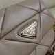 Prada System nappa leather patchwork bag Taupe High