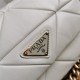 Prada System nappa leather patchwork bag White High