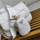 Prada System nappa leather patchwork bag White High