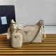 Prada Re-Edition 2005 nylon shoulder bag Beige High