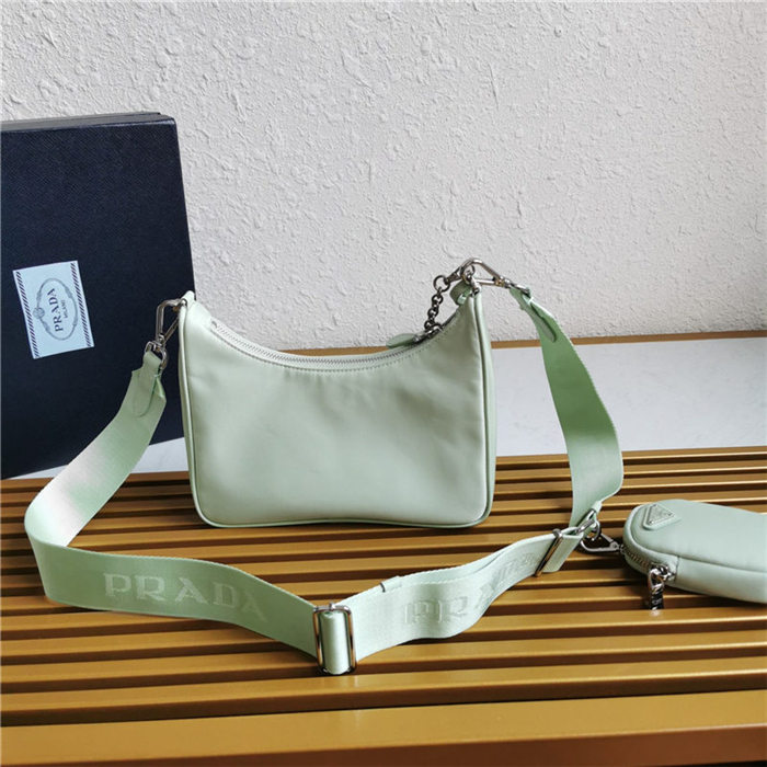 Prada Re-Edition 2005 nylon shoulder bag Lt Green High