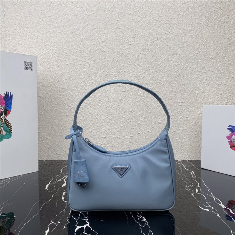 Prada Re-Nylon Re-Edition 2000 mini-bag Grey Blue High