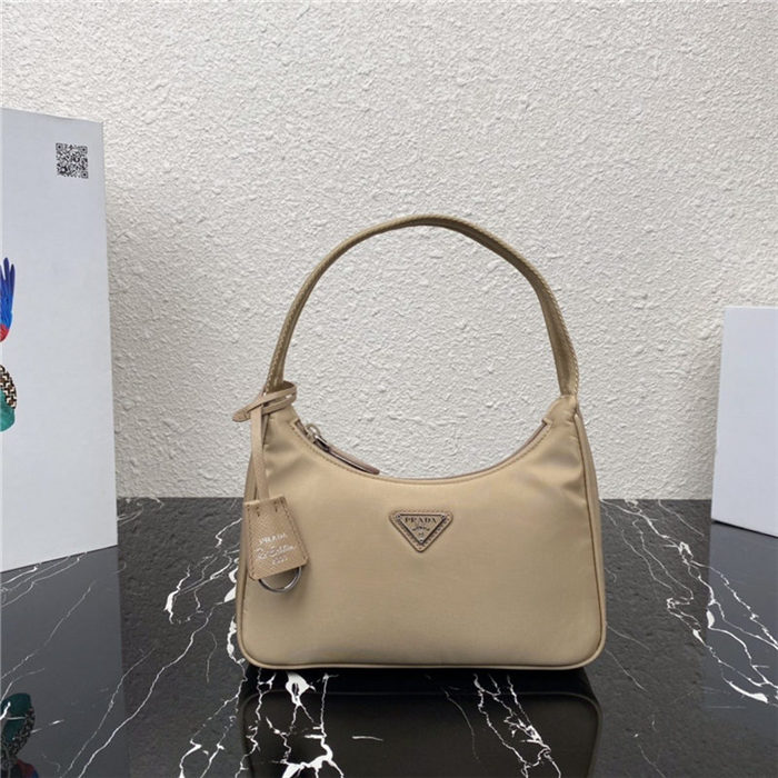 Prada Re-Nylon Re-Edition 2000 mini-bag Beige High