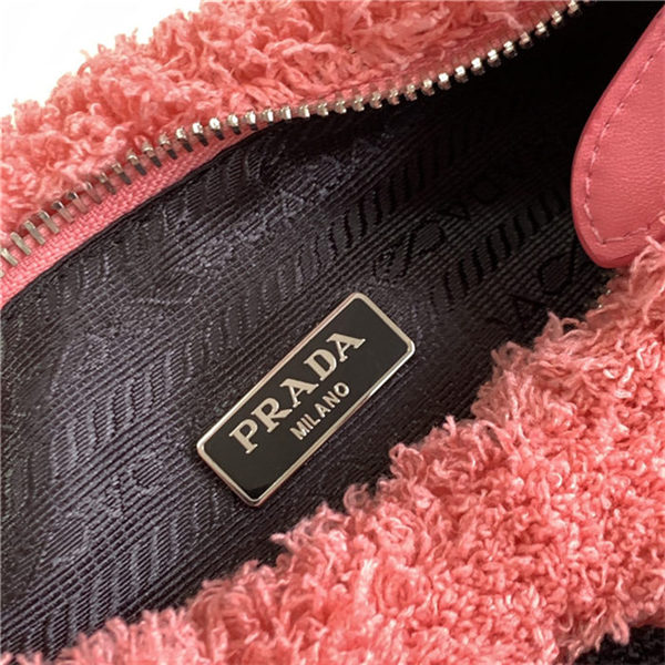 Prada Re-Edition 2000 terry mini-bag Pink High