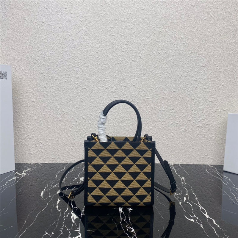 Prada Symbole Jacquard Fabric Micro Bag 1BA355 High