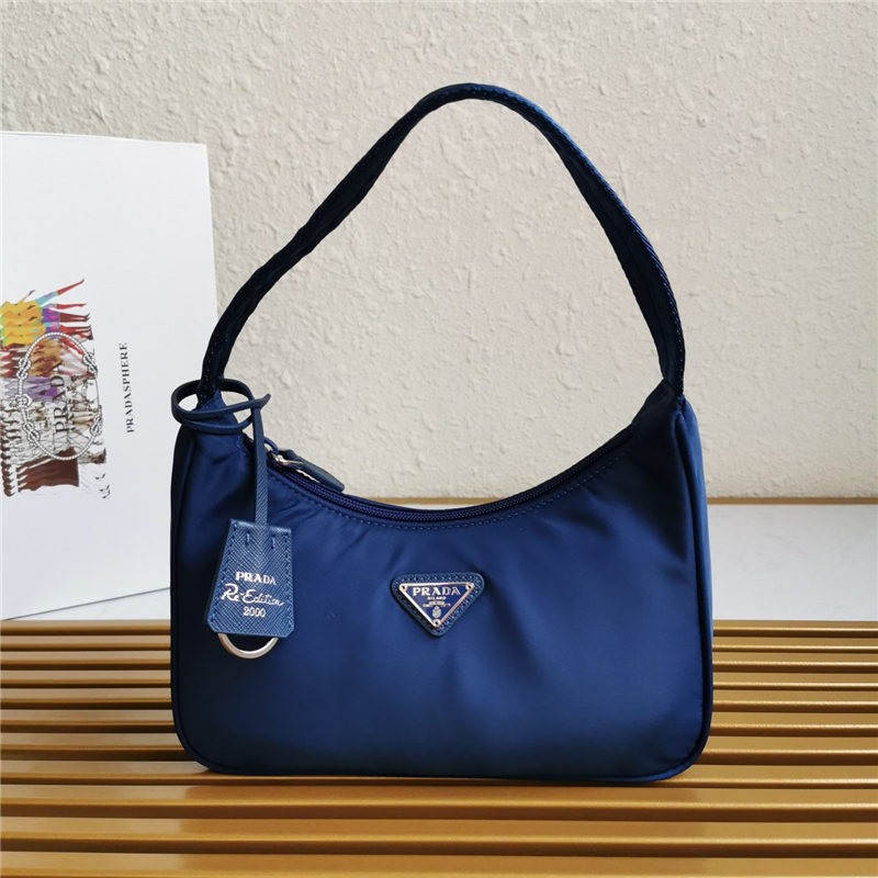 Prada Re-Nylon Re-Edition 2000 mini-bag Navy Blue High