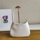 Prada Cleo brushed leather shoulder bag 1BC499 White High