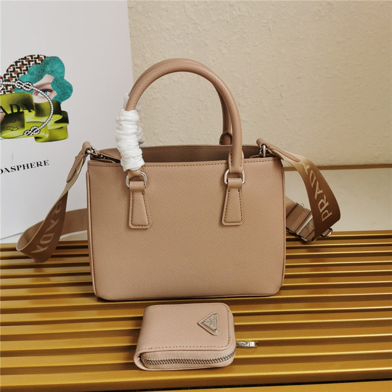 Prada Galleria Saffiano leather mini bag Beige High