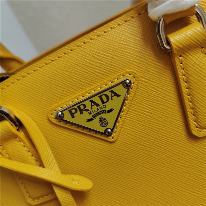 Prada Galleria Saffiano leather mini bag Yellow High