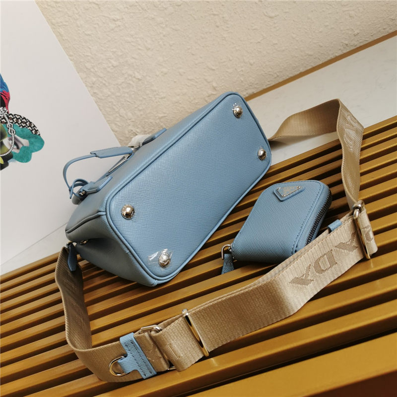 Prada Galleria Saffiano leather mini bag Blue High