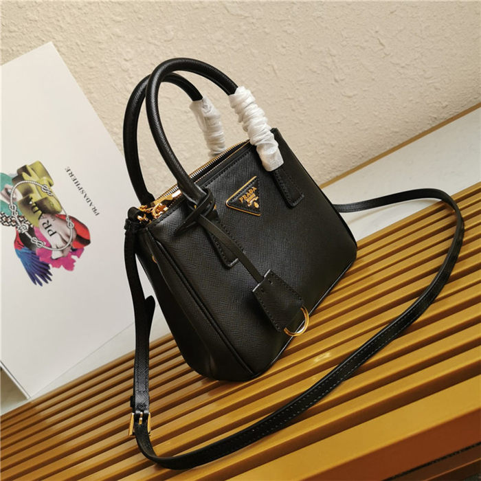 Prada Galleria Saffiano leather micro-bag Black High