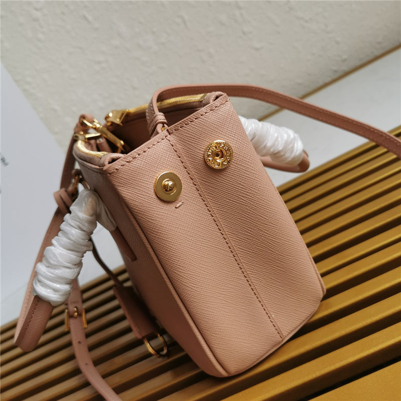 Prada Galleria Saffiano leather micro-bag Powder Pink High