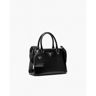 Prada Galleria brushed leather small bag Black High