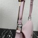 Prada Cleo brushed leather shoulder bag 1BD303 Pink High