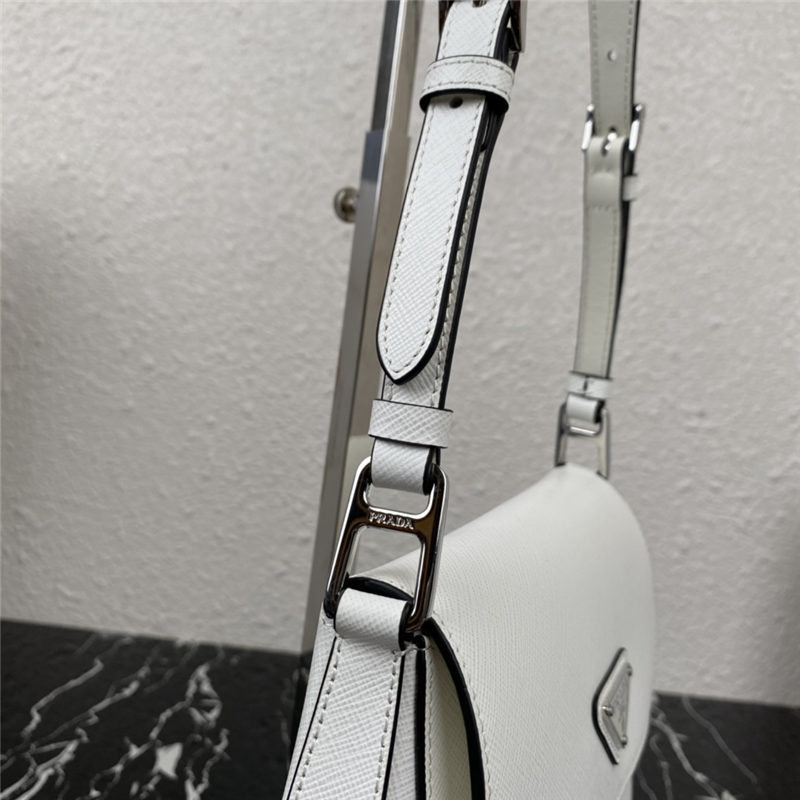 Prada Cleo leather shoulder bag 1BD303 White High