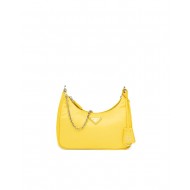 Prada Re-Edition 2005 nylon shoulder bag Yellow High