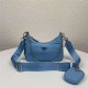 Prada Re-Edition 2005 nylon shoulder bag Sky Blue High