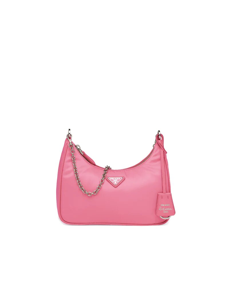 Prada Re-Edition 2005 nylon shoulder bag Rose Pink High