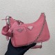 Prada Re-Edition 2005 nylon shoulder bag Rose Pink High