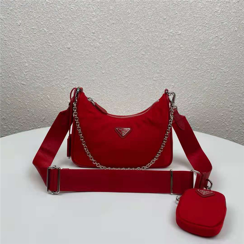 Prada Re-Edition 2005 nylon shoulder bag Red High