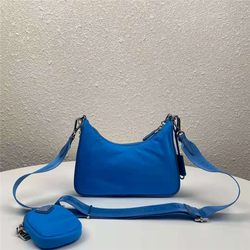 Prada Re-Edition 2005 nylon shoulder bag Bright Blue High