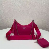 Prada Re-Edition 2005 nylon shoulder bag Fuchsia High