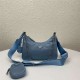 Prada Re-Edition 2005 nylon shoulder bag Denim Blue High