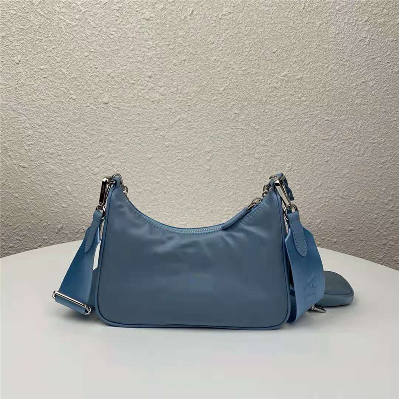 Prada Re-Edition 2005 nylon shoulder bag Denim Blue High