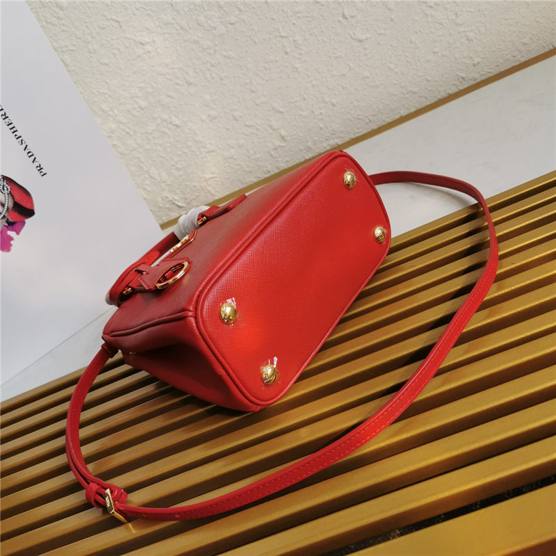 Prada Galleria Saffiano leather micro-bag Red High