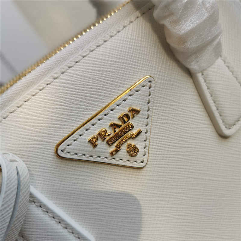 Prada Galleria Saffiano leather micro-bag White High