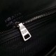 Prada Diagramme Flap Bag In Black Calfskin High