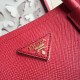 Prada Red Saffiano Double Medium Bag High