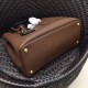 Prada Bicolor Double Medium Palisander Saffiano Bag High