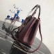 Prada Bicolor Double Medium Garnet Saffiano Bag High