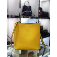 Prada Yellow Saffiano North South Double Medium Bag High