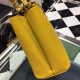 Prada Yellow Saffiano North South Double Medium Bag High